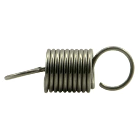 Midwest Fastener 1/4" x 0.026" x 3/4" 18-8 Stainless Steel Extension Springs 3PK 38803